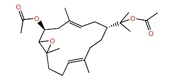 6-Acetoxy-7,8-epoxynephthenol acetate